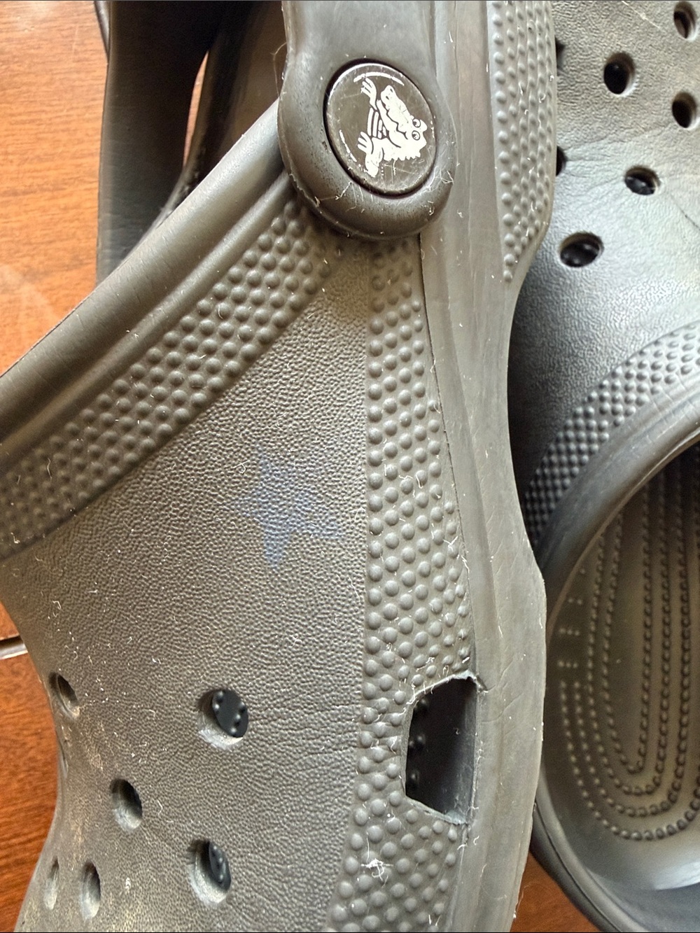CROCS Kids Black Slip-On Clog Shoes Black - Picture 4 of 9